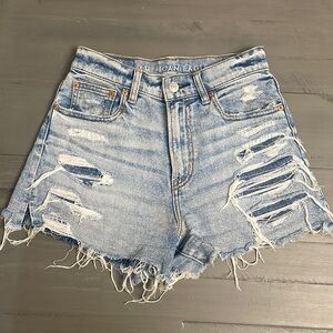 American Eagle Highest Rise Boyfriend jean shorts, size 0, gently used.